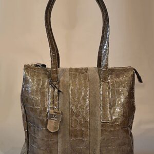 Ledertasche, Krokotasche, Shopper, Damenhandtasche, große Ledertasche, Lackleder, Krokoprägung, Picard, taupe, grau, Velourledereinsätze, Geschenke für Frauen, Weihnachtsgeschenke für Frauen, Weihnachtsgeschenke